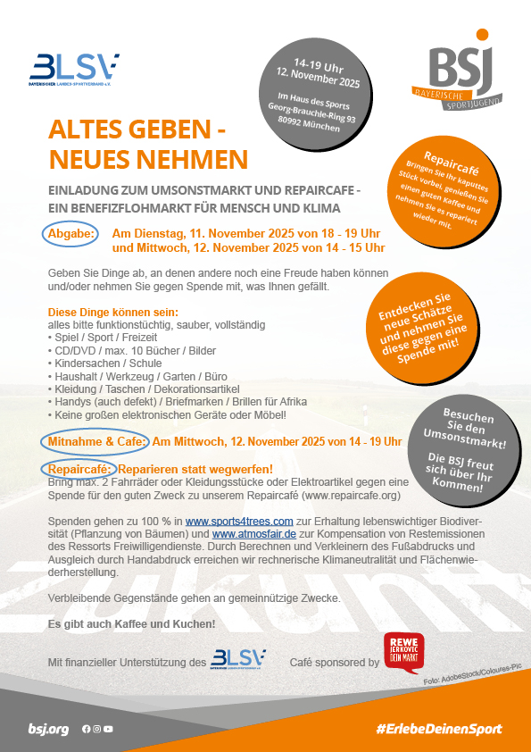 Umsonstmarkt im Haus des Sports